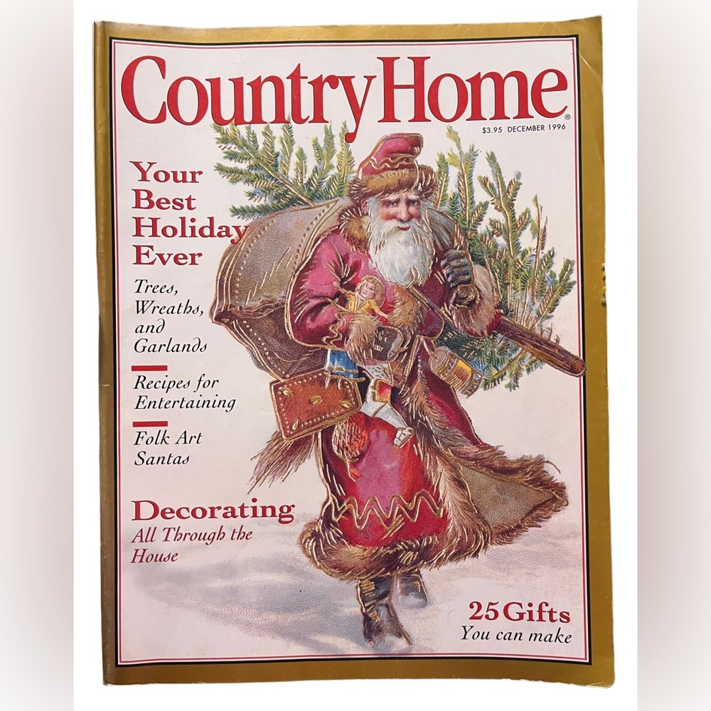 December 1996 Country Home Magazine Christmas Issue